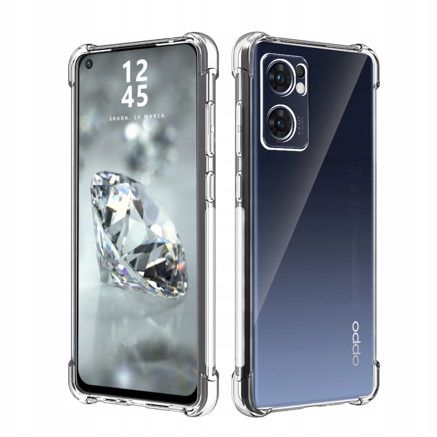 

Etui Do Oppo Reno 7 5G Pancerne Przeźroczyste Case
