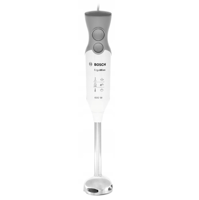 BOSCH Blender Ręczny ErgoMixx 600W Stalowy Nóż 2 Prędkości Biało-Szary — miniatura 16
