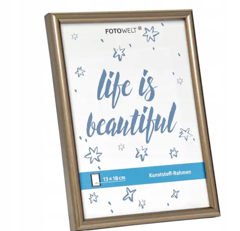 

Ramka Na Zdjęcia 13X18 Złota Glamour Stojąca