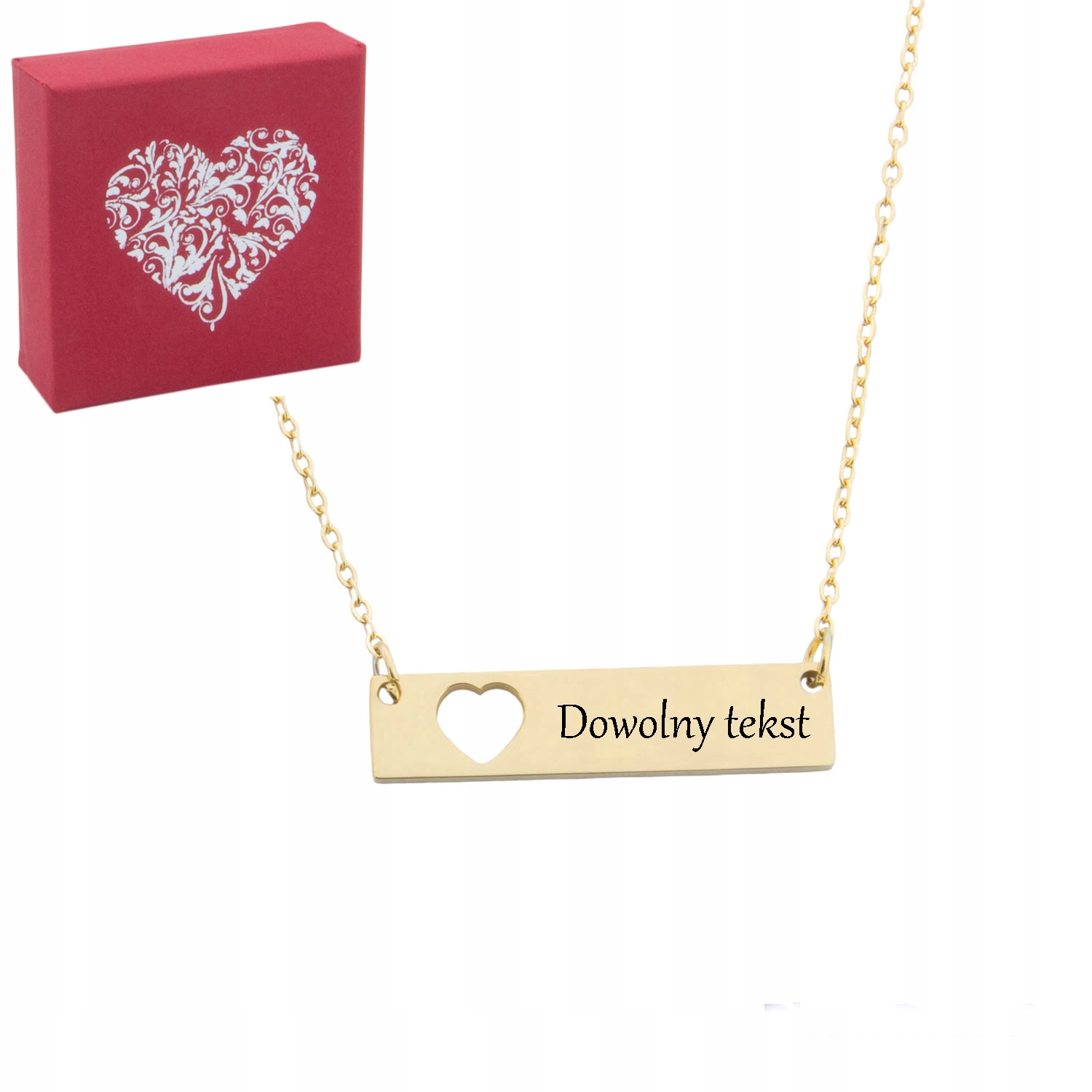 

Naszyjnik stal chirurgiczna personalizowany Grawer