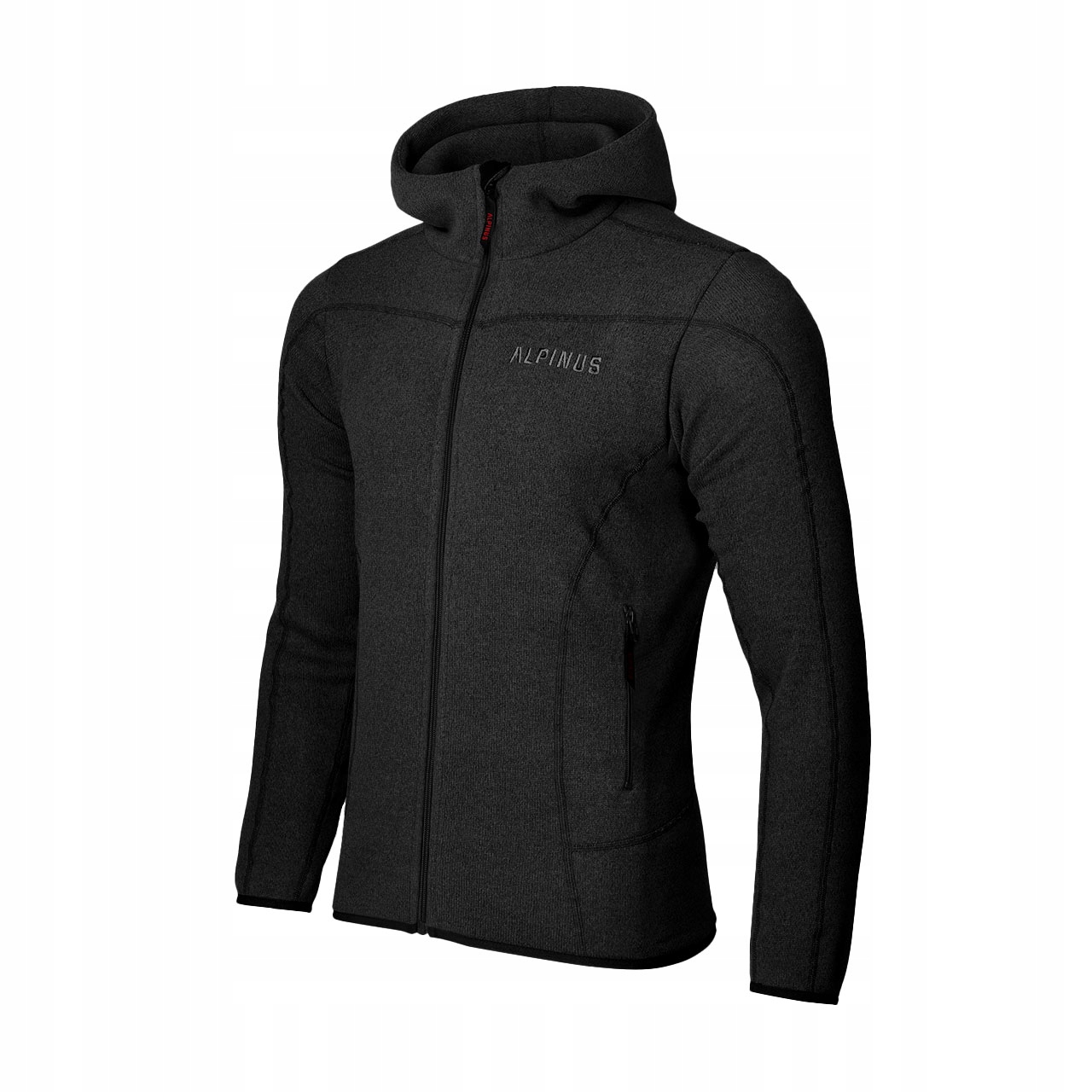 Bluza Polarowa Czarna Ciepła Męska Polar Polartec Barbiano Alpinus L