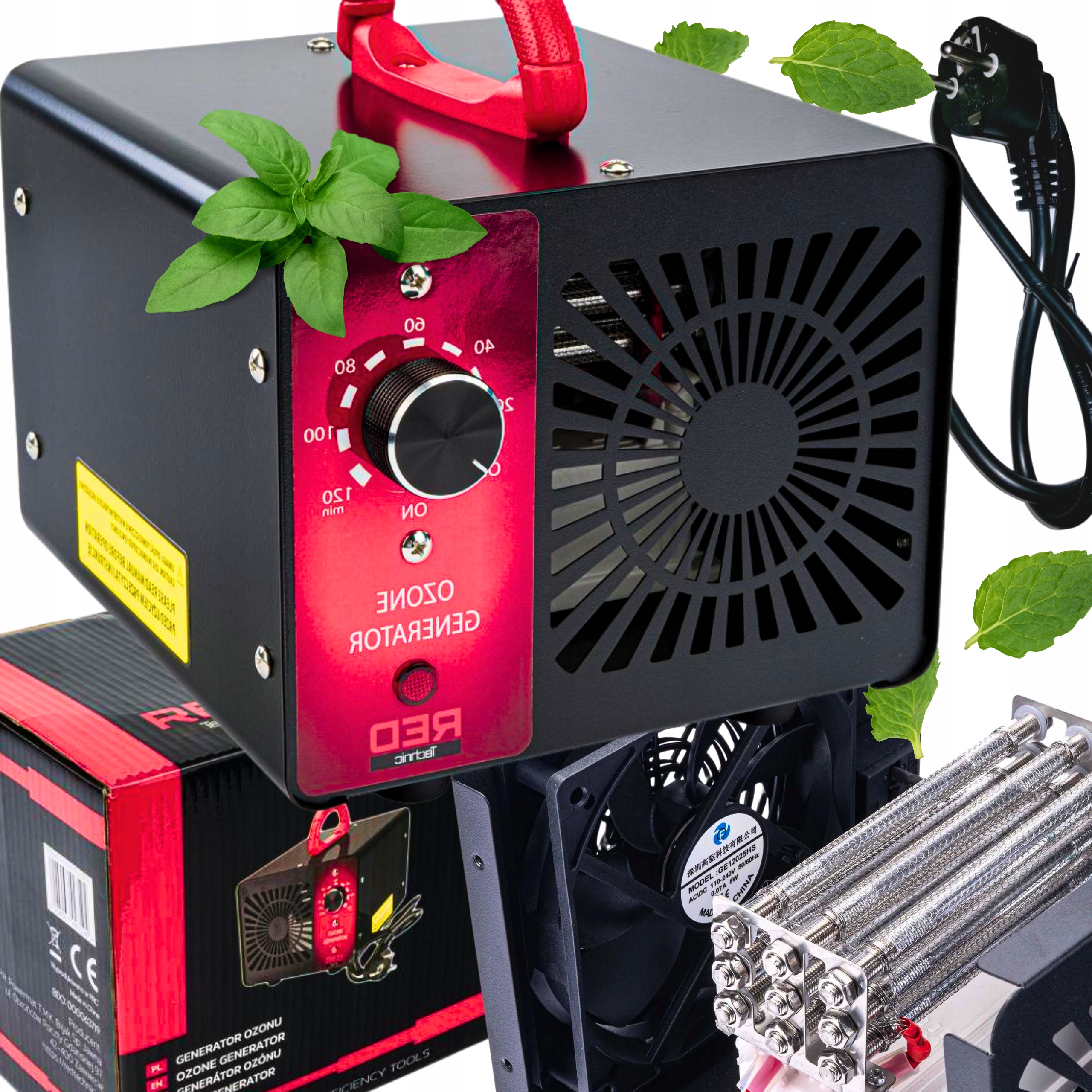 GENERATOR OZONU OZONATOR DO SAMOCHODU DOMOWY OCZYSZCZACZ 60 000MG/H 155W