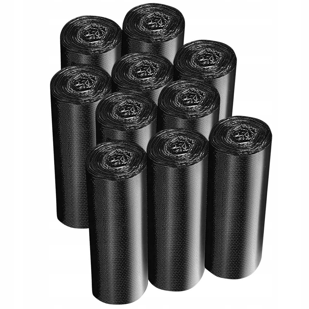 Levně Pytle Na Odpadky 240 L 100 Ks Černé Klasické Silné 10 Rolí