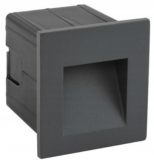 Venkovní terasové venkovní podomítkové svítidlo Step Černá 3W Led 3000K IP44