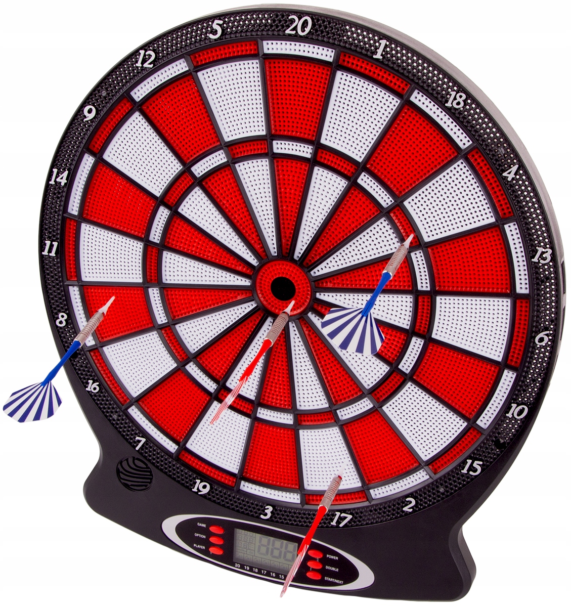 Enero Dart Elektroniczny 43 cm rzutki WJ-100 czerwony