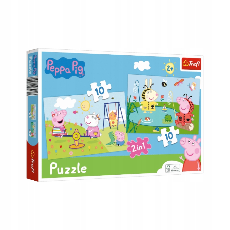 

Puzzle Trefl Peppa Pig Świnka Peppa 2W1 20EL