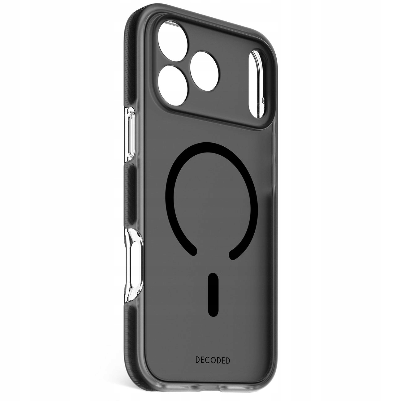 Decoded iPhone 17 Pro Max Case DropTec Etui Przezroczyste Frosted Black