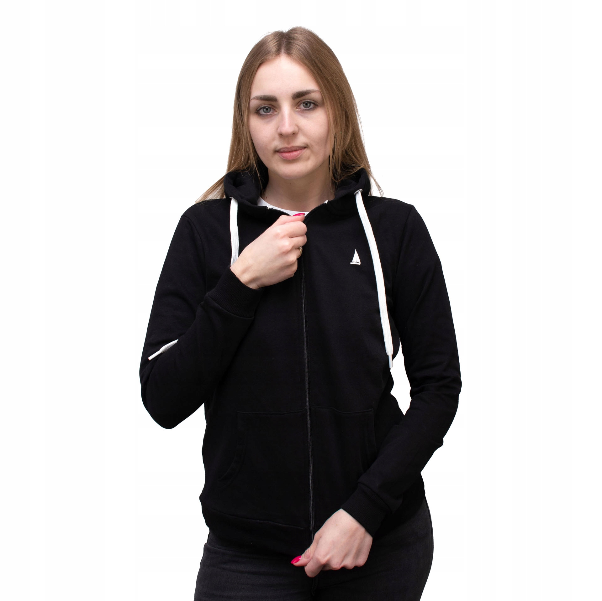 Mikina s kapucí černá Captain Mike XL