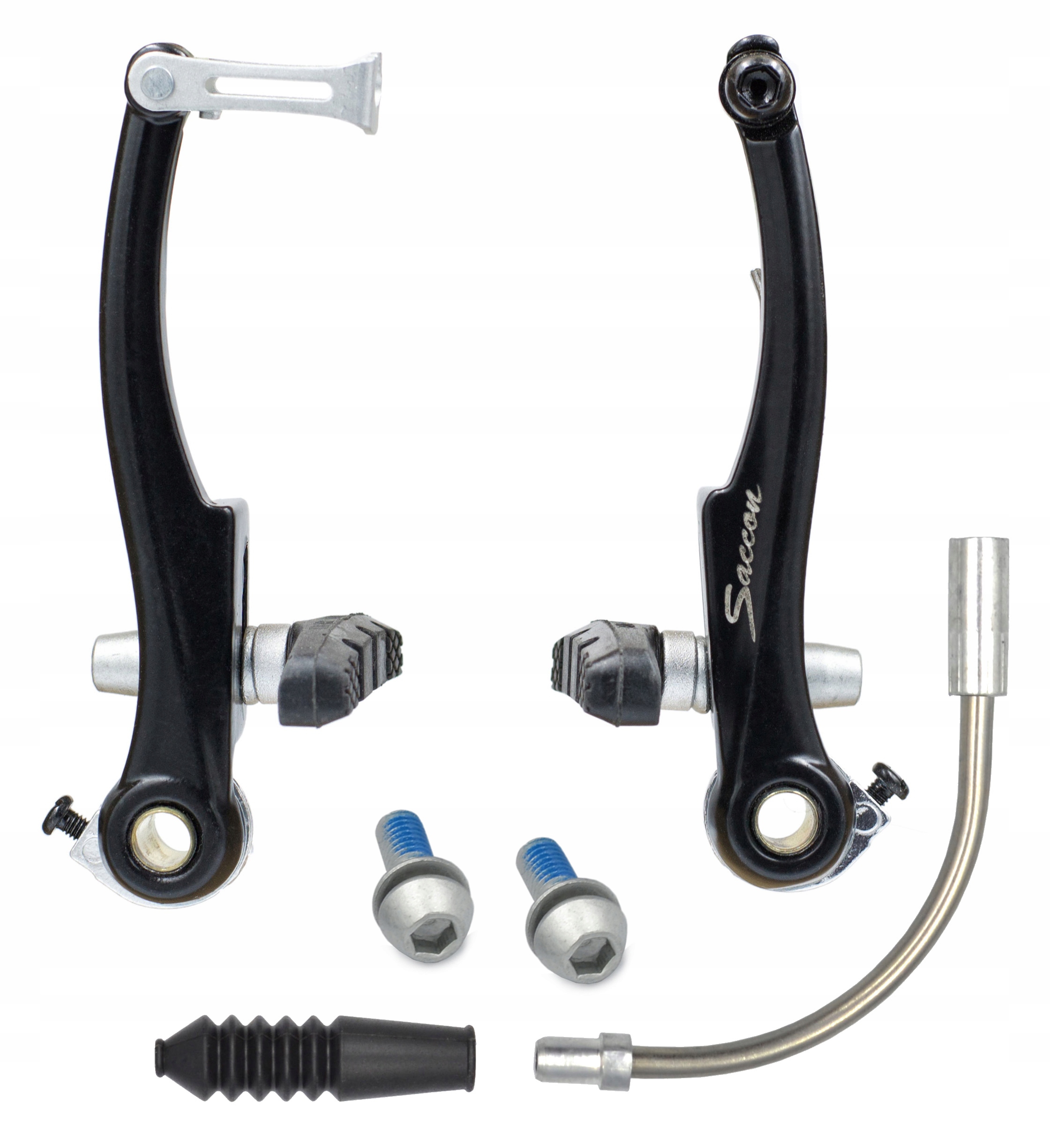 Hamulec V-brake iBike Hamulec V-Brake 110mm, fajka, guma, śruby Dwustronny