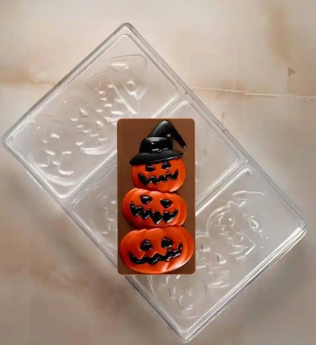 Forma na tabliczki czekolady Dynie Halloween PC5060