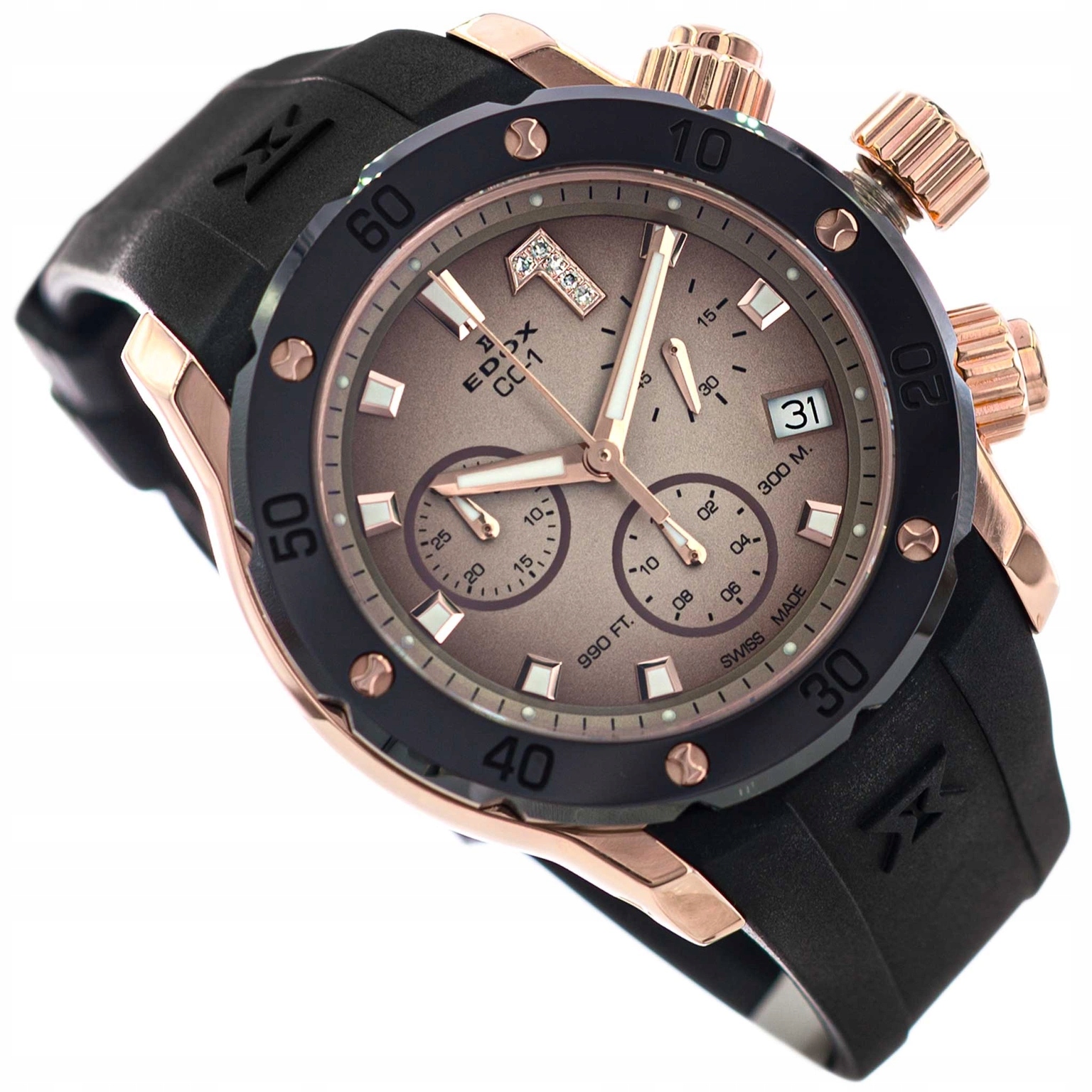 Dámské Hodinky Edox 10255 37RCA Brdr Chronolady Stoper 300