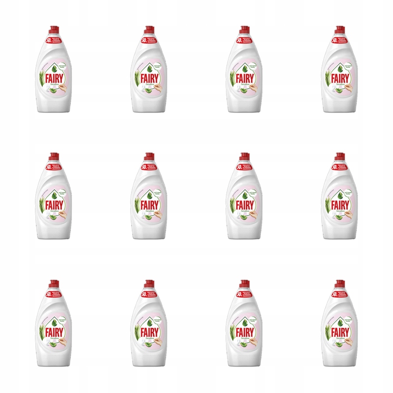 Fairy Sensitive Aloe a jasmín Tekutý prostředek na mytí nádobí 900 ml X12