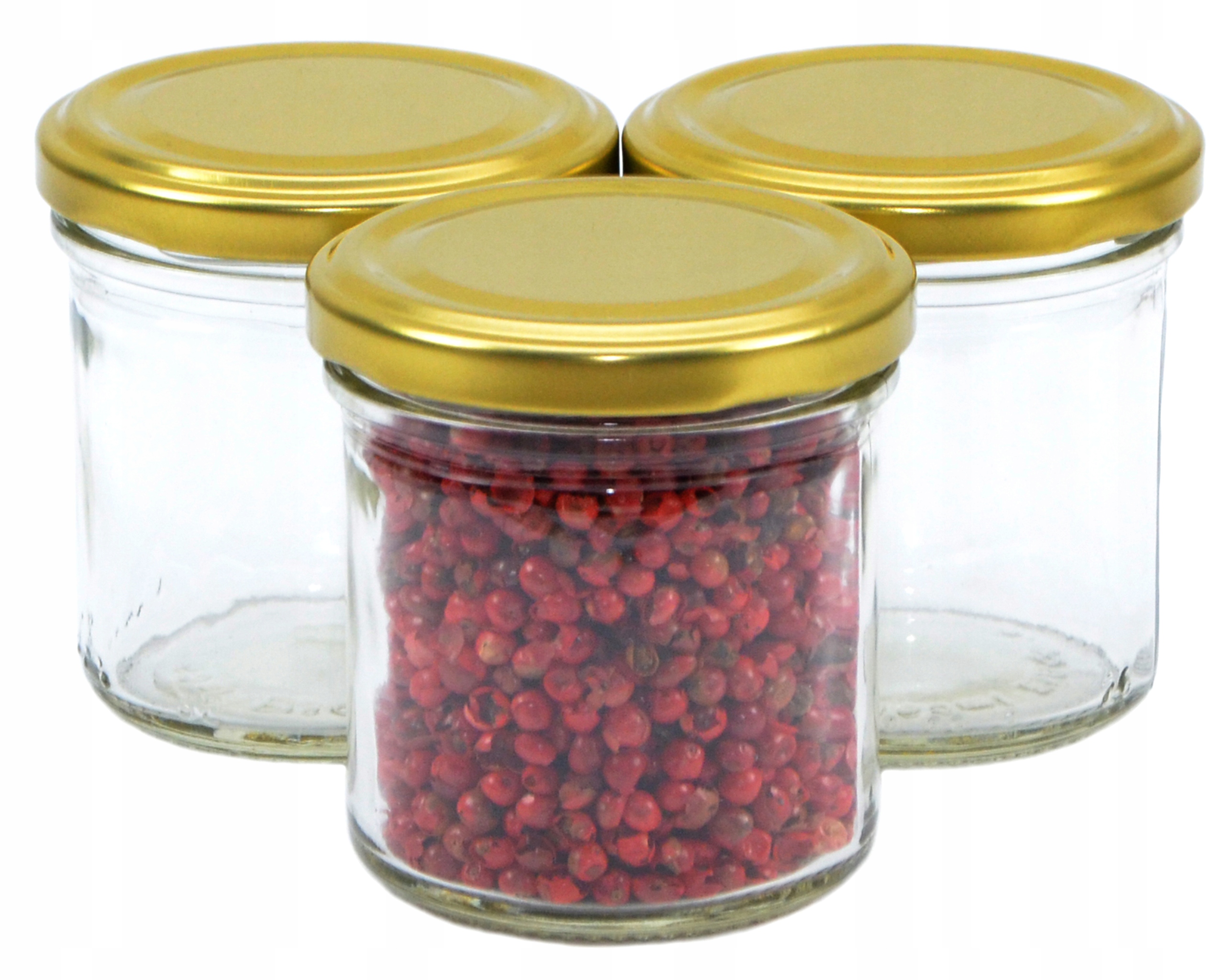 

Słoik do przypraw ze złotą zakrętką 165 ml