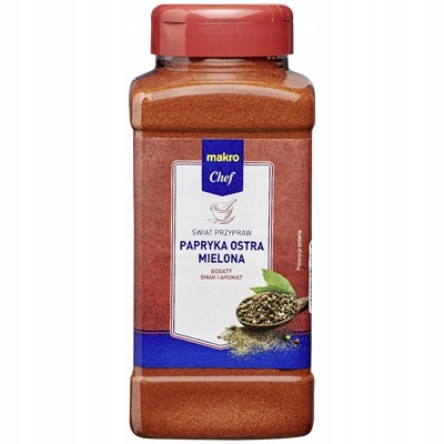 Metro Chef Ostrá paprika mletá 480 g pikantní koření na maso, omáčky