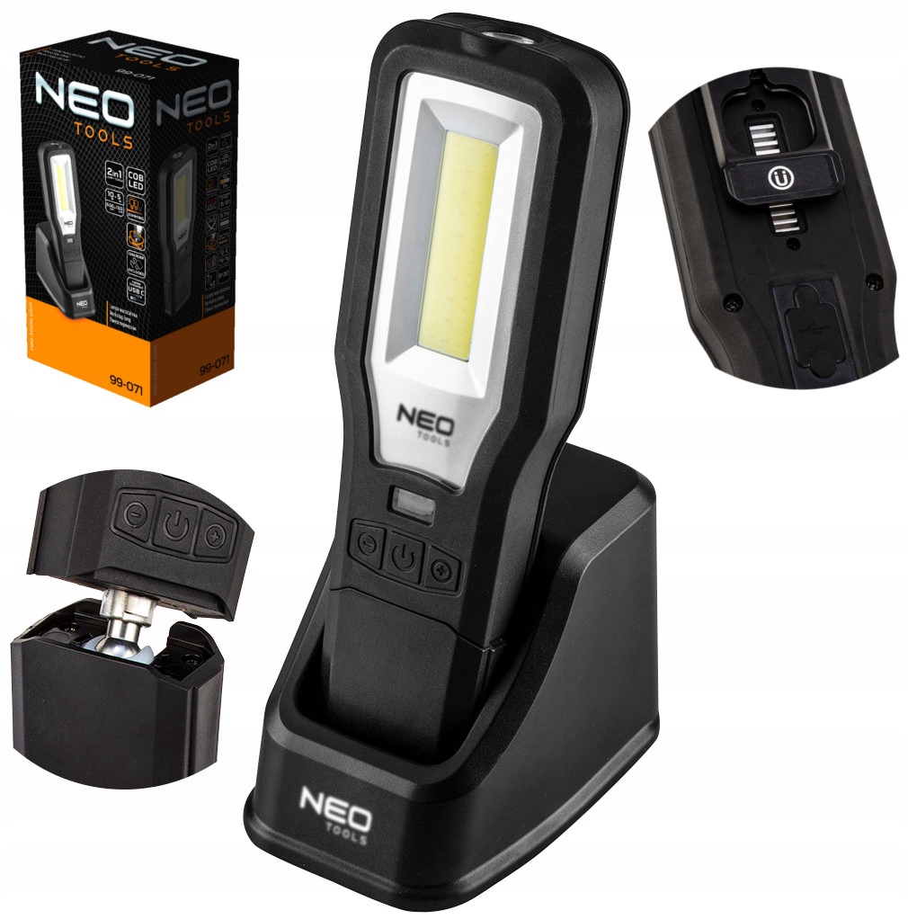 

Neo Lampa Warsztatowa 550LM Cob Led Baza 360°