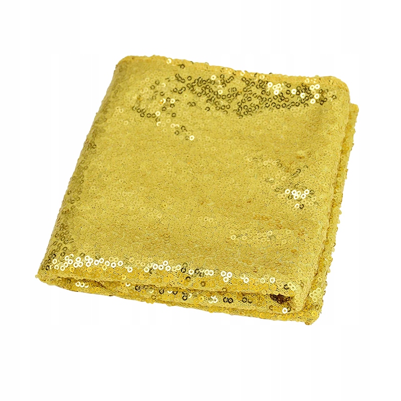 

Złoty obrus cekinowy na słodki stół ślub 120x180cm