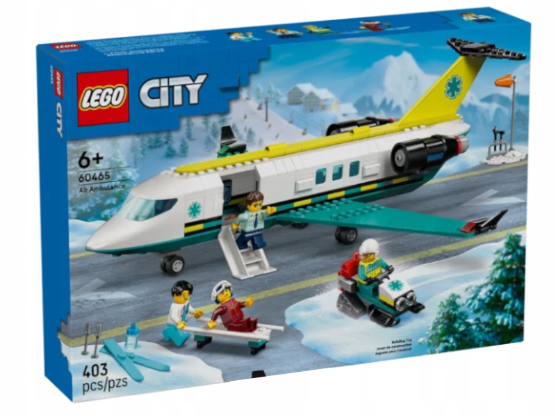 Lego 60465 City sada Letadlo záchranné služby 6+ 403ks