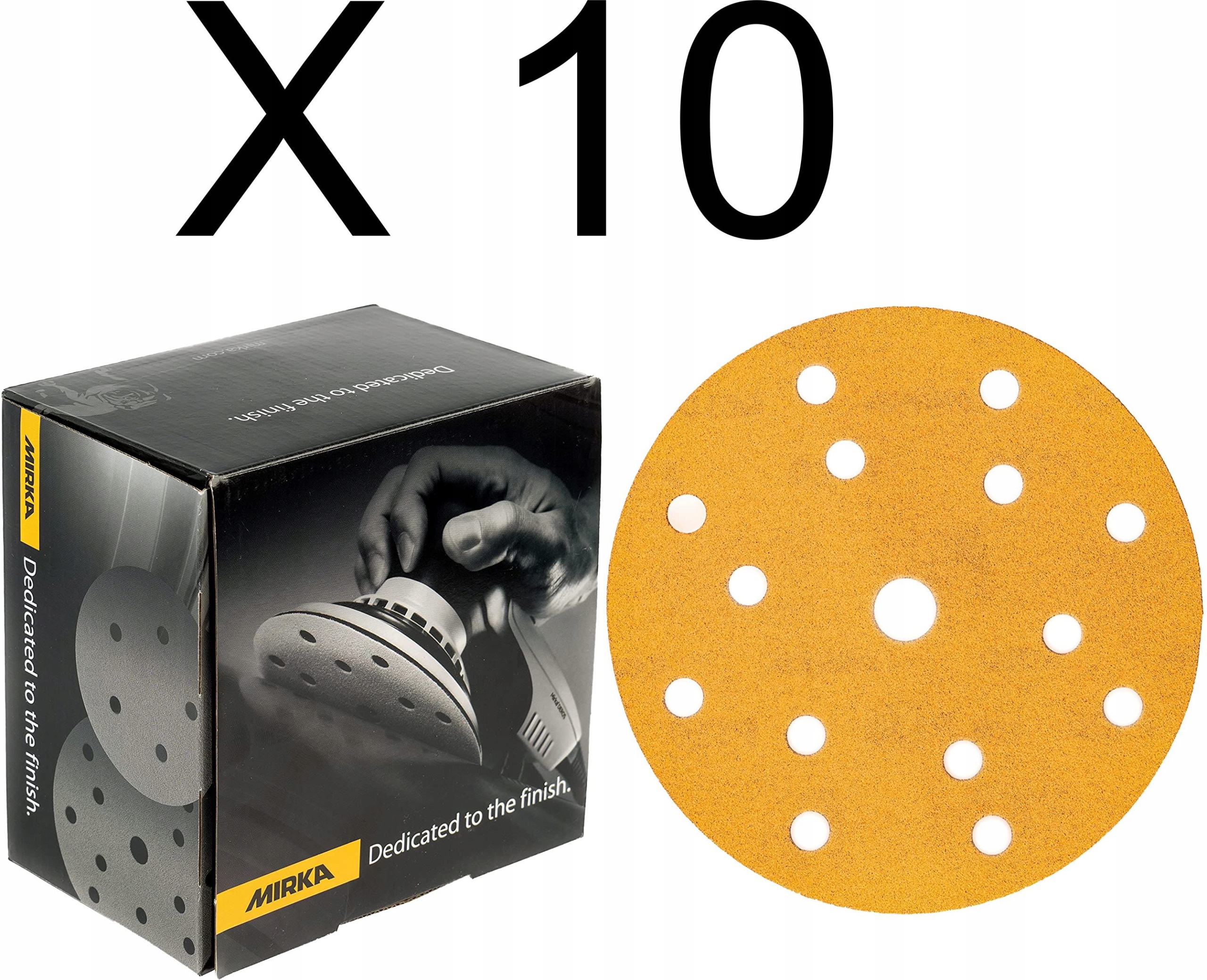 

10 x Krążki Ścierne Mirka Gold Papier 150MM P280