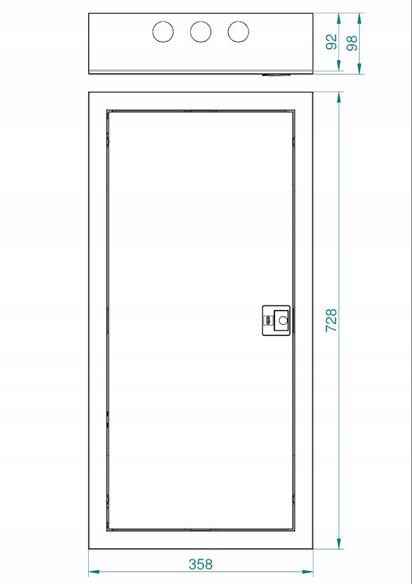 Rozdzielnica multimedialna 4x12 metalowa Stan opakowania oryginalne