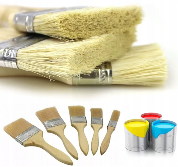 Sada Štětců Pro Malování Stěn Nábytku A Plotů Pro Barvy Pryskyřic 5ks