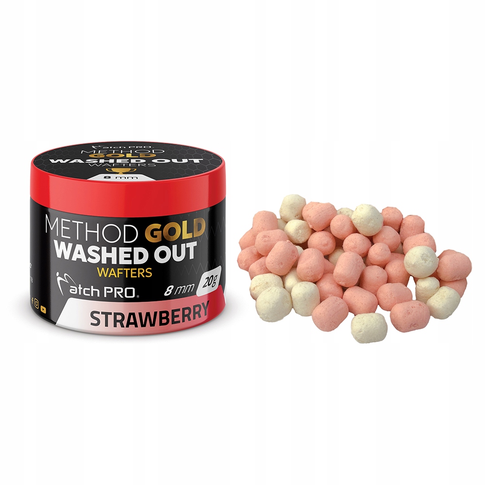 MatchPro Method Gold Wafters Washed Out 8 mm Strawberry
