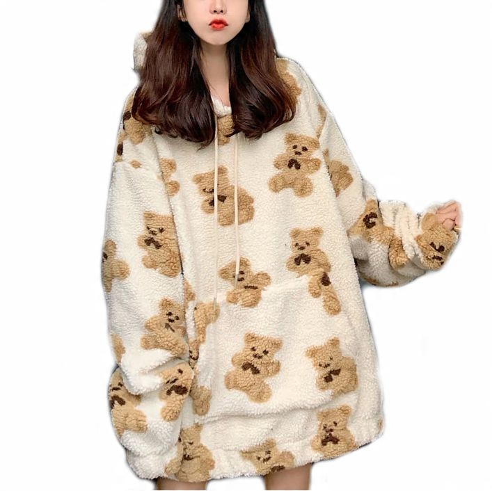 

Bluza Misie Polar Oversize Cieplutka S/36