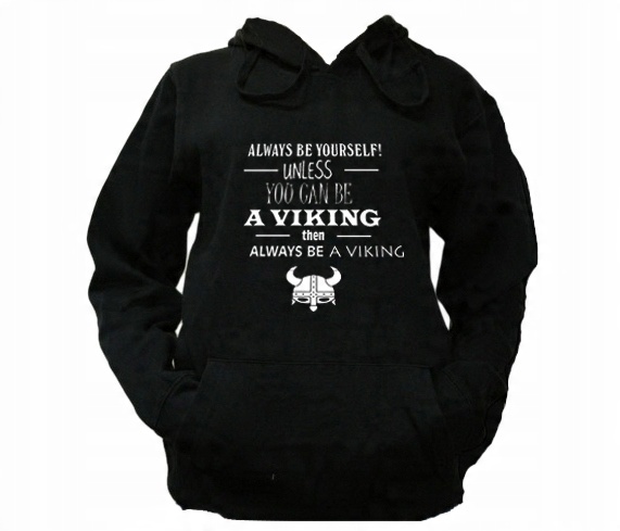 

L Bluza Kaptur Damska Vikings Wikingowie Wzory