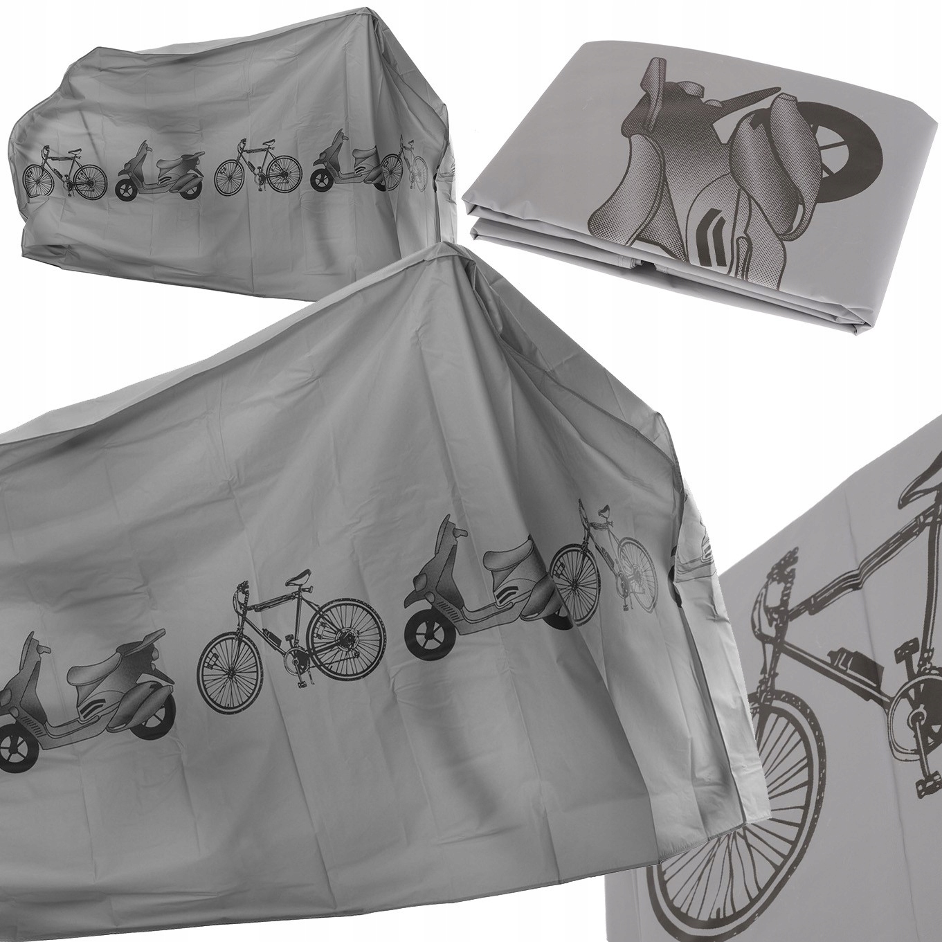 

Pokrowiec Wodoszczelny Na Rower 200X58X110 Szary
