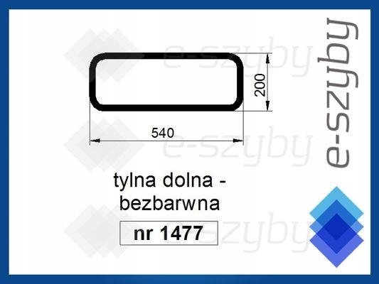 sklo Massey Mf 4200 4300 zadní spodní 3804726M2