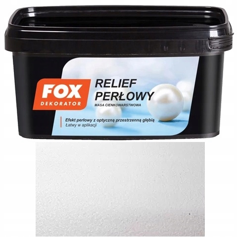 Fox Dekorator Relief Perłowy White 0004 1KG