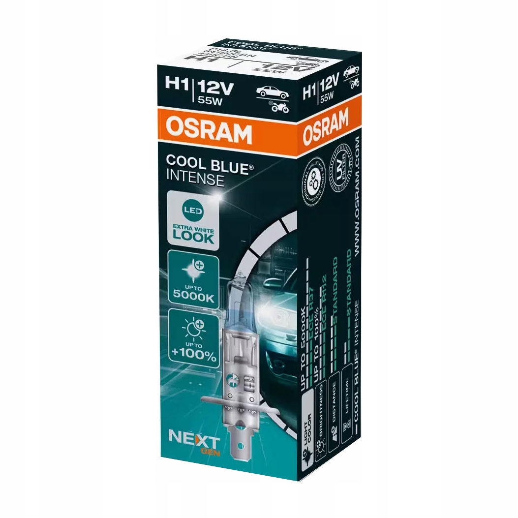 H1 Osram Cool Blue Intense Żarówka 5000K Led Extra White Look 55W 1SZT.