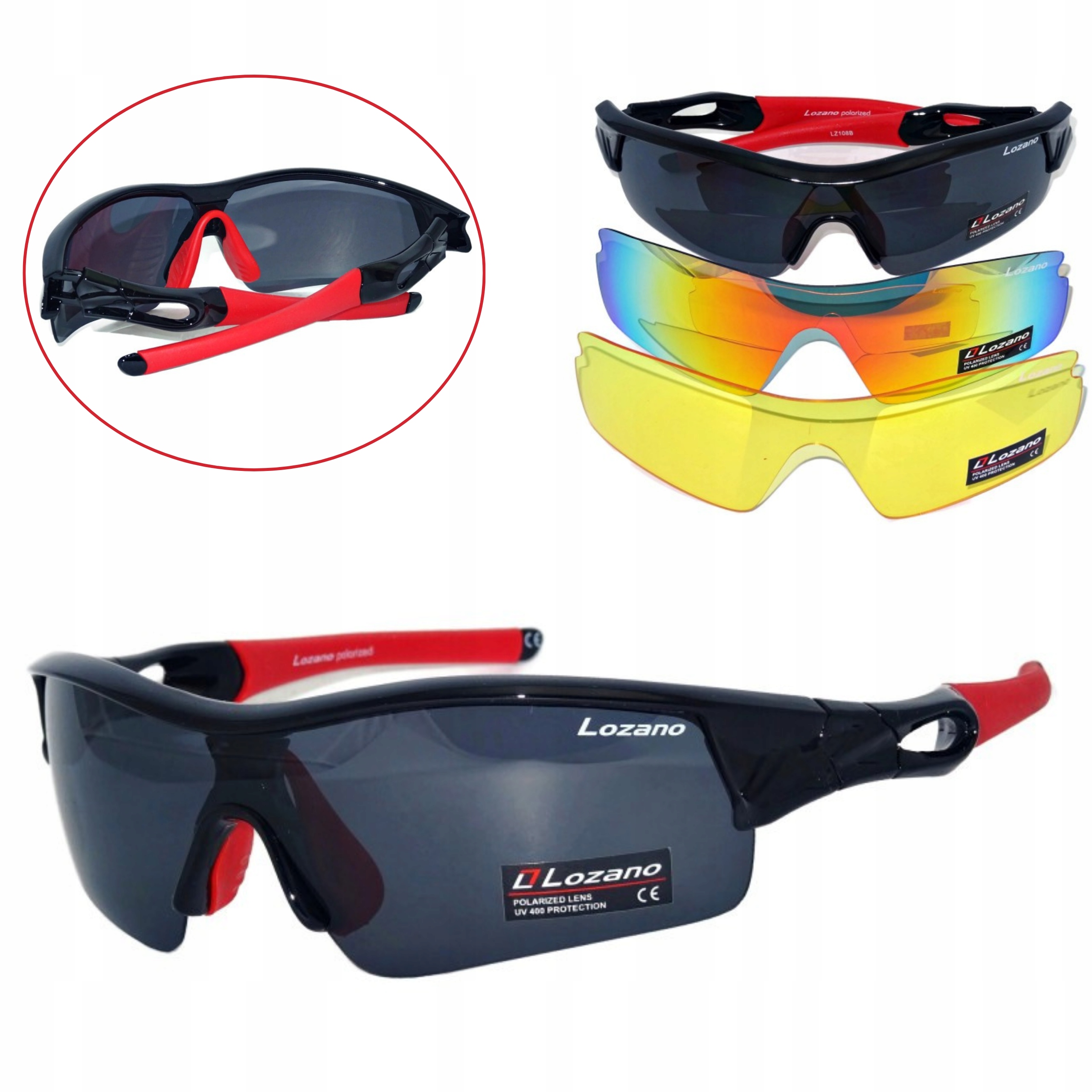 Pánské Sportovní Brýle Ochrana UV400 – Polarizace Vyměnitelná Skla Lozano