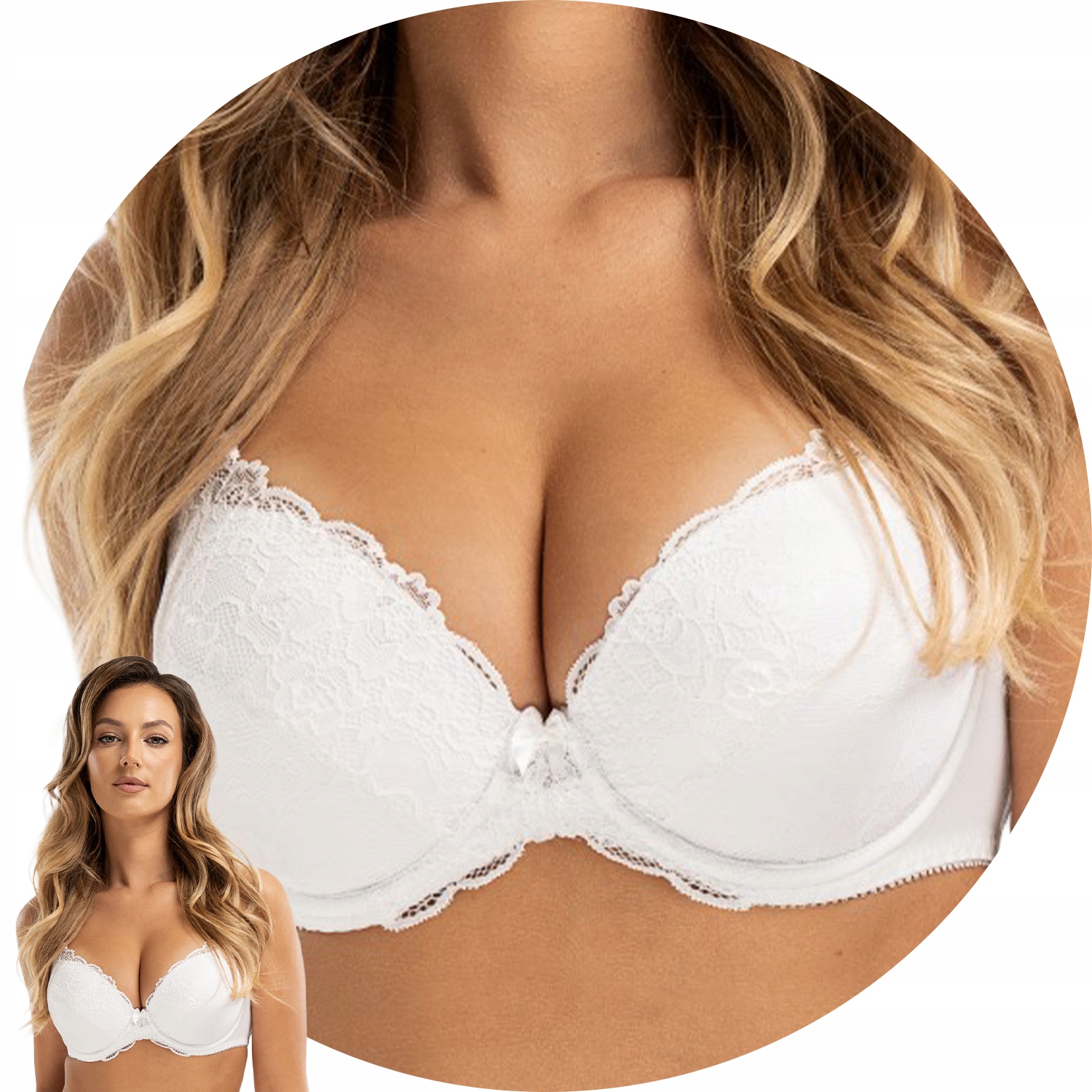 Unikat Arabela Push-up podprsenka bílá 80B