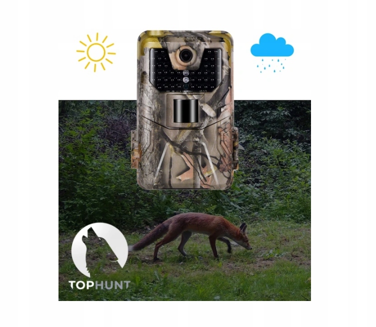 Kamera Leśna TOPHUNT FOTOPUŁAPKA 2.7K POLSKI 44xIR Marka Inna