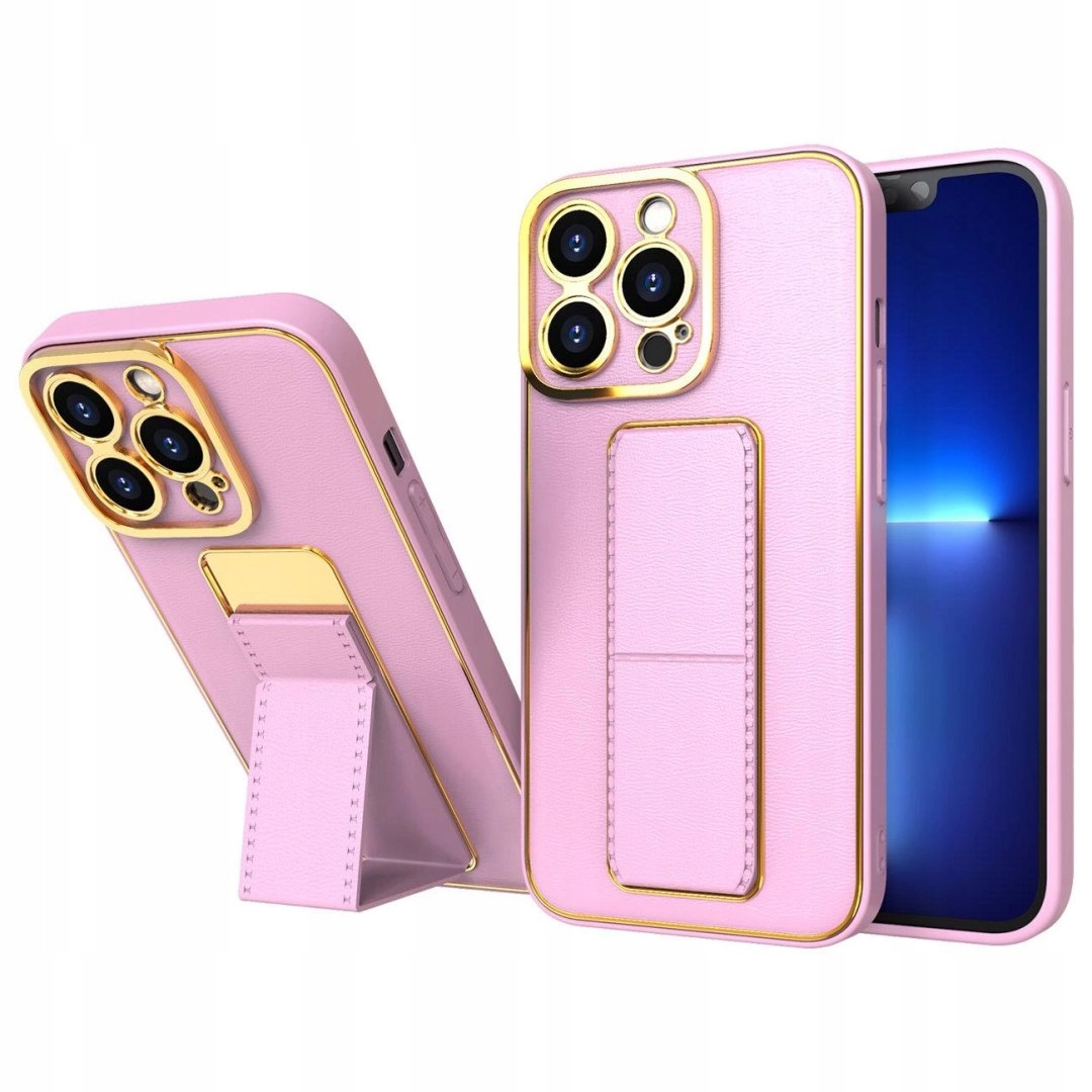 New Kickstand Case etui do do Samsung Galaxy A12 5G z podstawką różowy