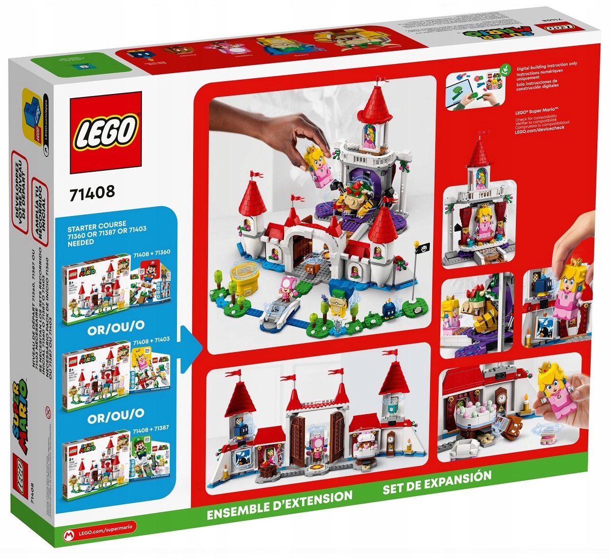 LEGO Super Mario Zamek Peach - Rozszerzenie 71408 EAN (GTIN) 5702017155289