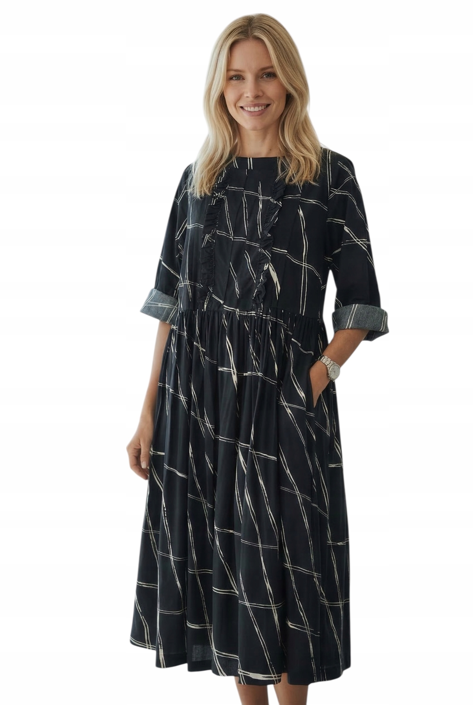 Šaty s Wendy Trendy oversize módou Italská italská móda