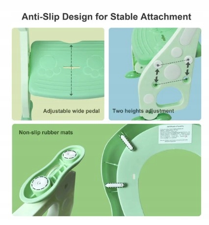 NAKŁADKA NA SEDES WC DRABINKA DZIECIĘCA SIEDZISKO ANTYPOŚLIZGOWE PODNÓŻEK Marka bez marki