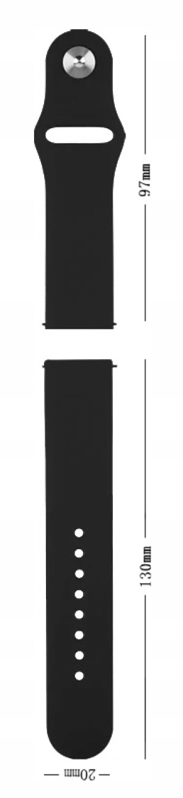 PASEK OPASKA DO SAMSUNG GALAXY WATCH 42MM, 3 41MM Kolor czerwony