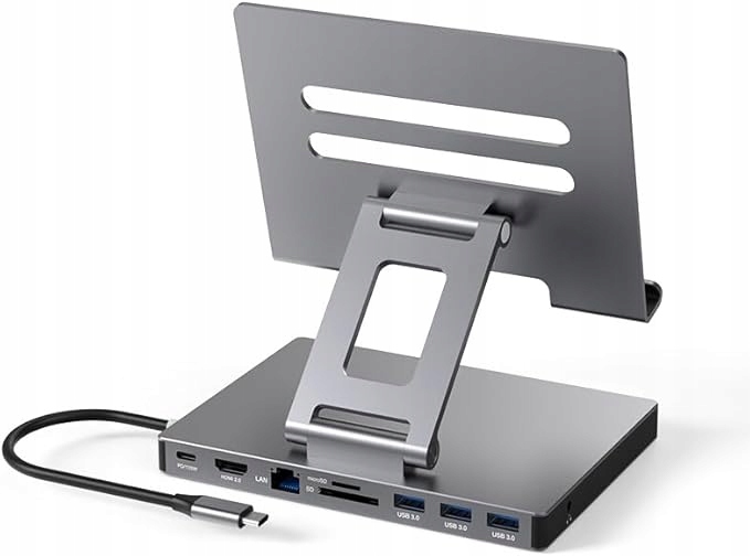 Stacja dokująca Stop aluminium Interfejs USB3.0 Mocowanie 9 w 1