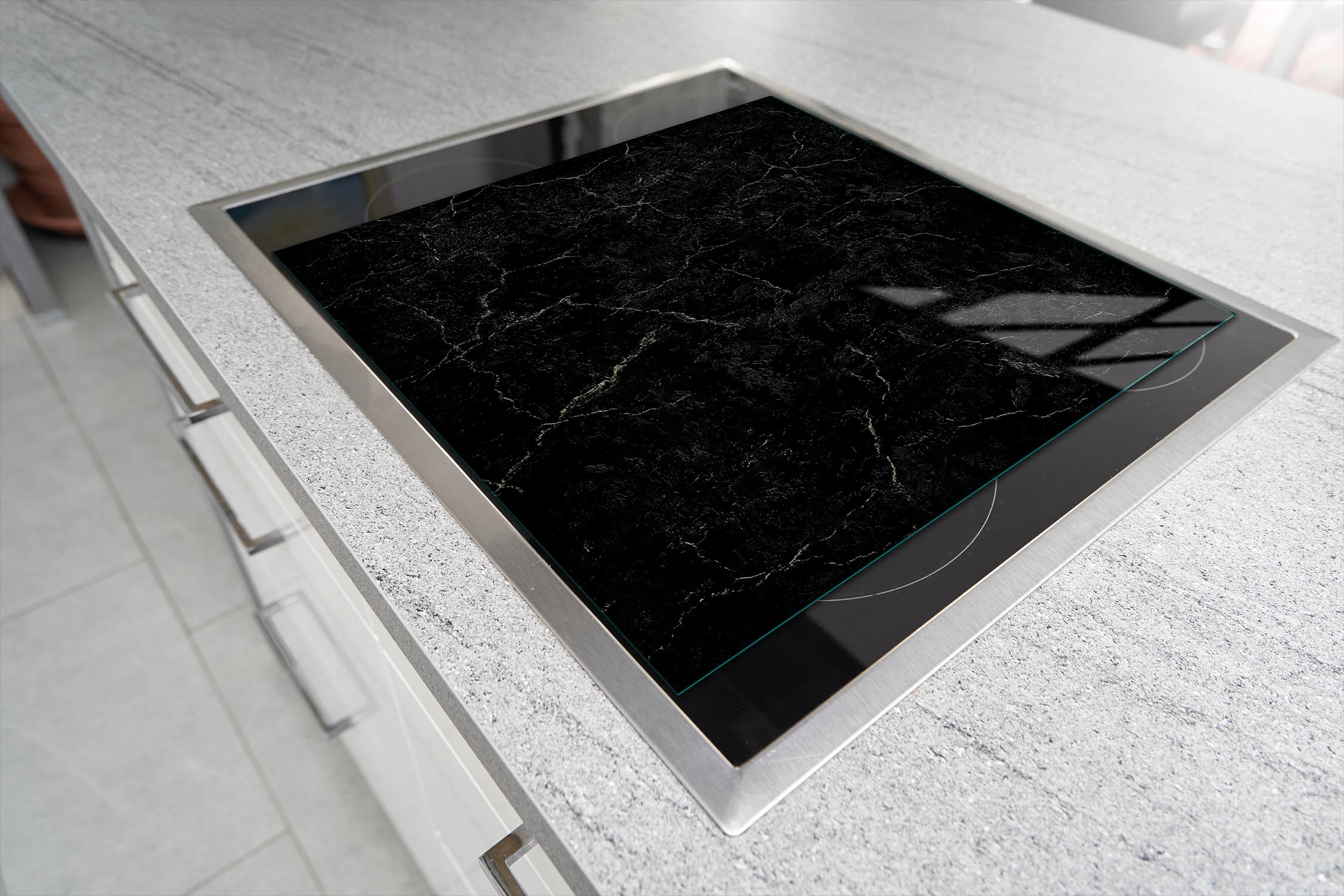 SZKLANA DESKA DO KROJENIA 52x40 MARMUR SZYBA HARTOWANA Długość 40 cm