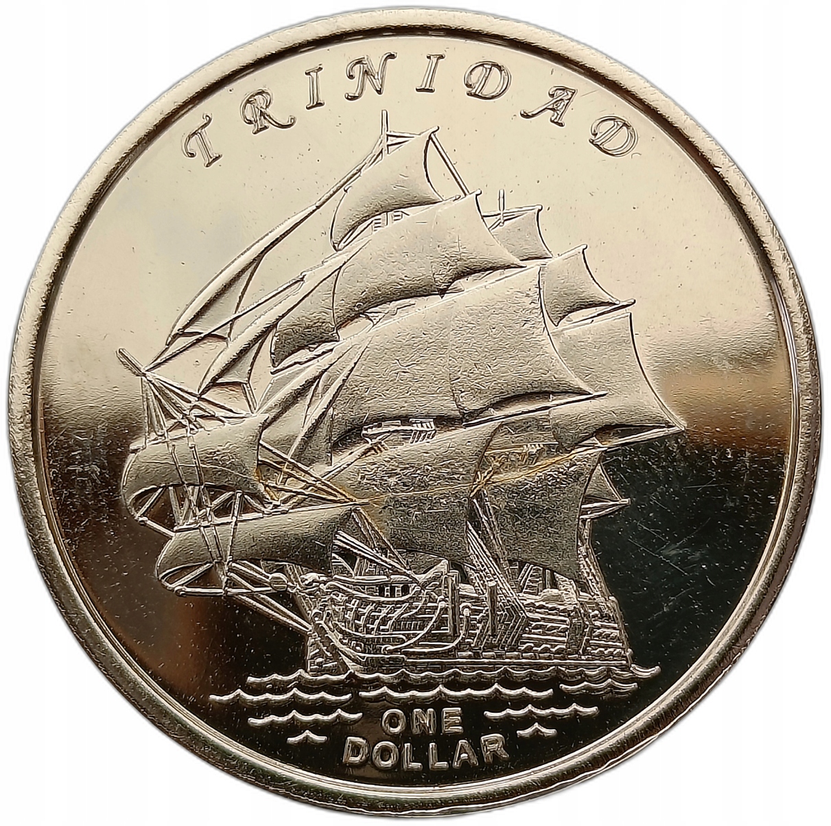 GILBERT ISLANDS - KIRIBATI 1 DOLLAR 2014 STATEK ŻAGLOWIEC - TRINIDAD UNC