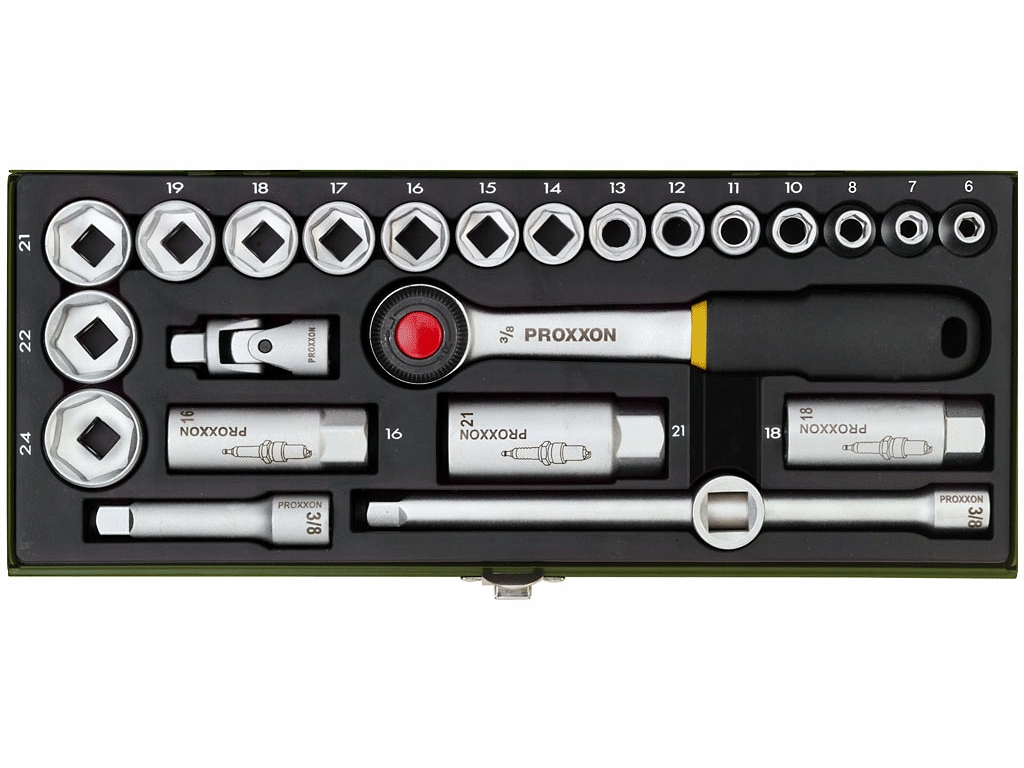 

Proxxon 23110 Zestaw kluczy nasadowych 3/8''