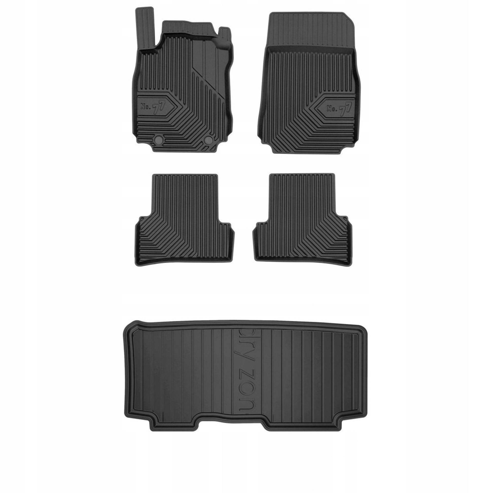 Gumová sada kobercov a rohoží Renault Modus 2004-2012