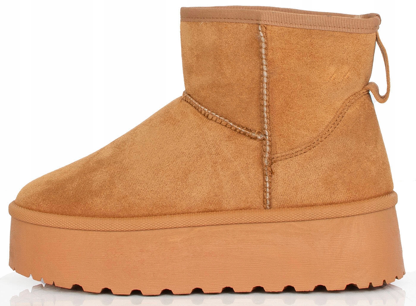 ŚNIEGOWCE CAMEL OCIEPLANE KHAKI BOTKI NA PLATFORMIE 39 Rozmiar 39