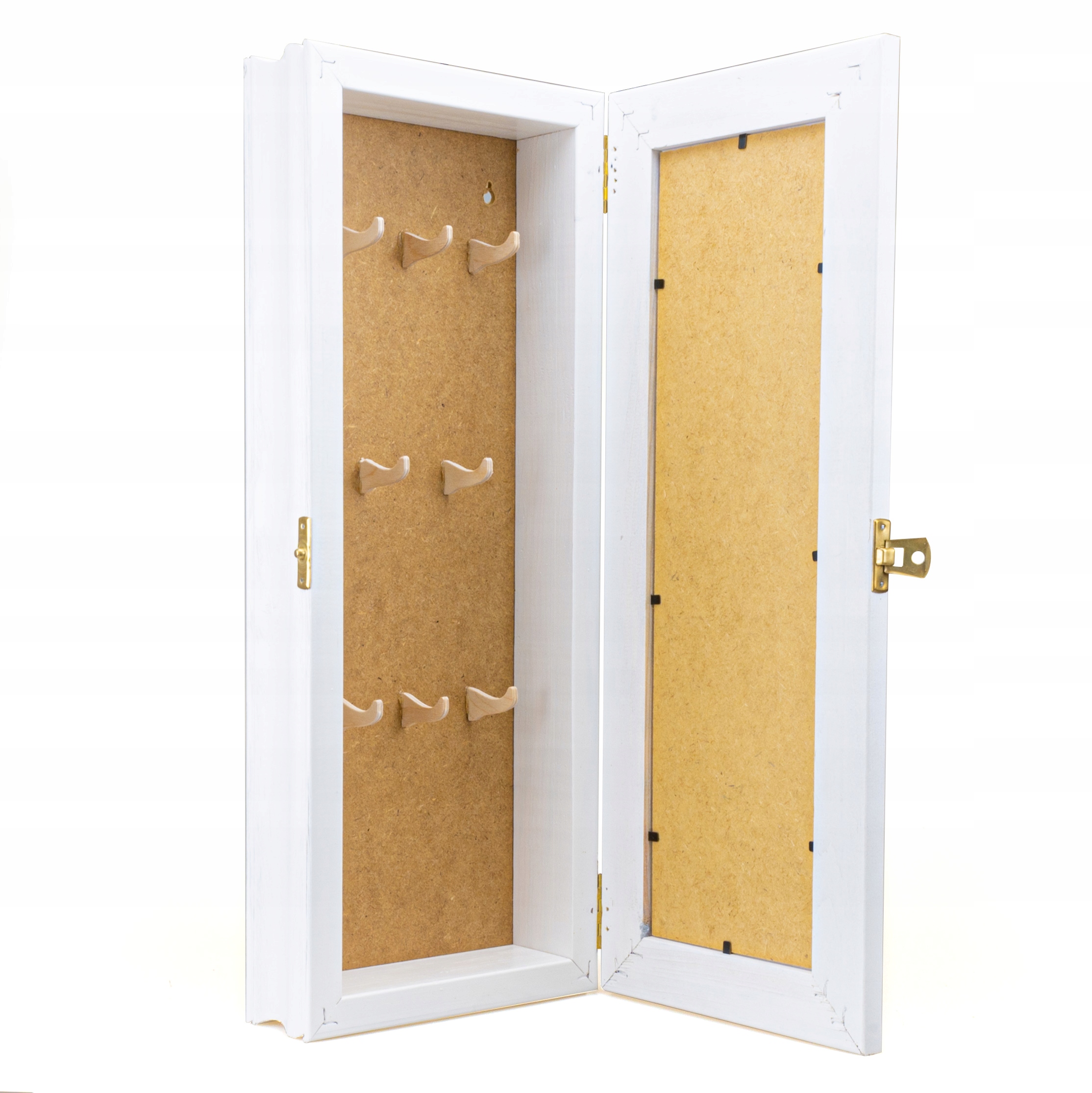 Szafka na klucze, drewniana biała Polski wyrób Marka inna