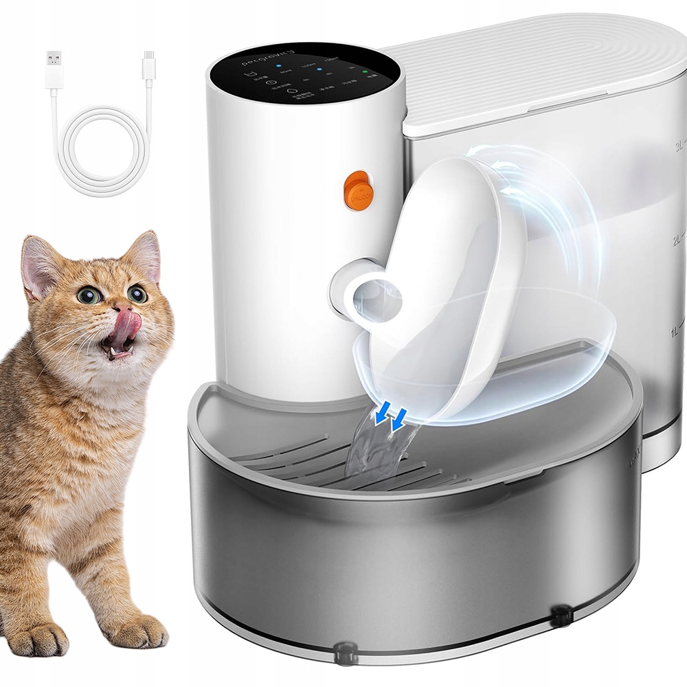 Levně Automatické Bezdrátové Krmítko Fontána Pro Kočky Psa Zvířat 3L