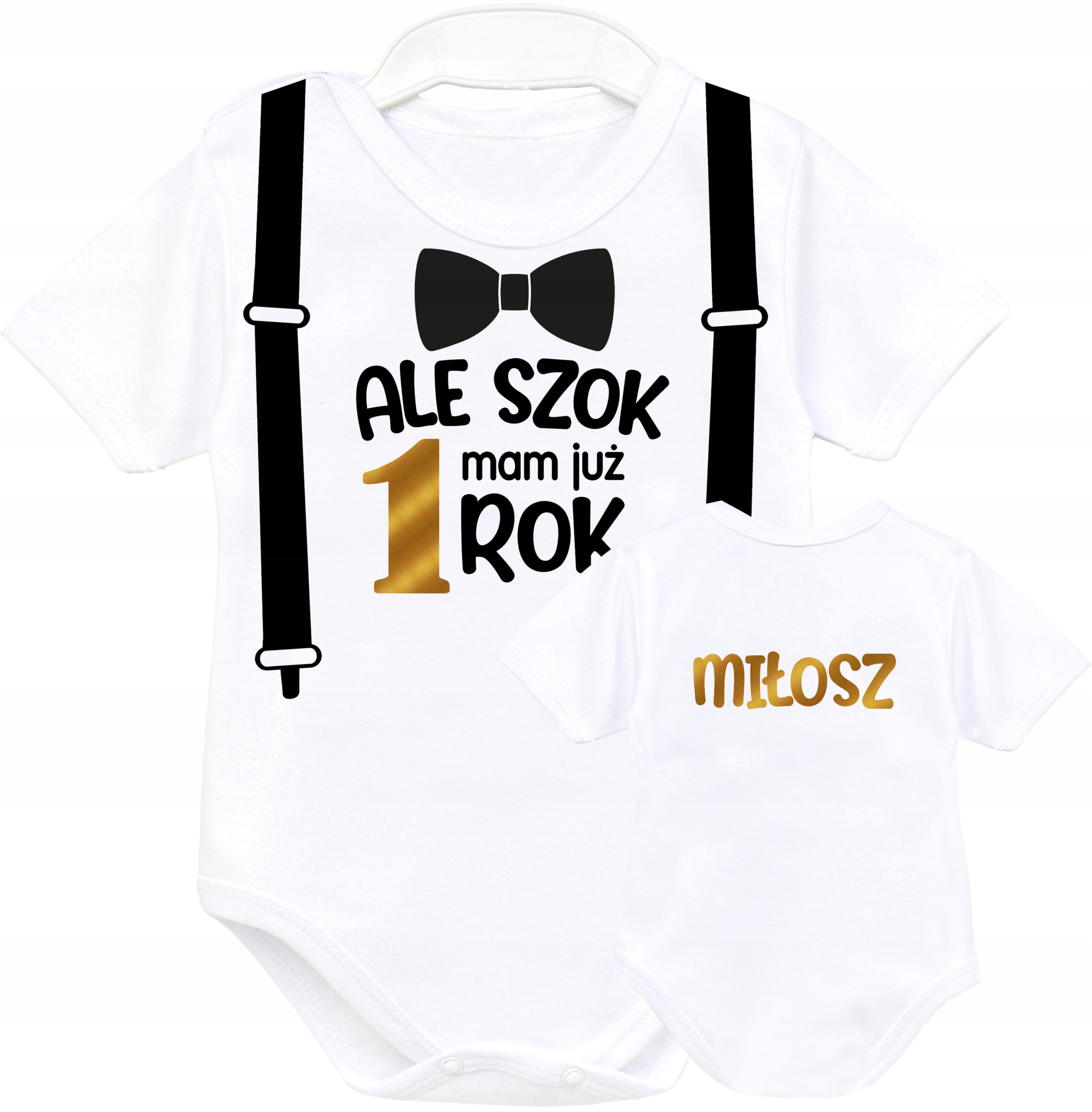 

Body kr rękaw Urodziny Ale Szok Mam Już Rok r. 92