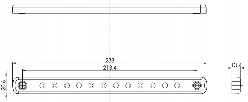 ŚWIATŁO STOPU LAMPA TYLNA CZERWONA 12-24V LED WAŚ Producent części WAŚ