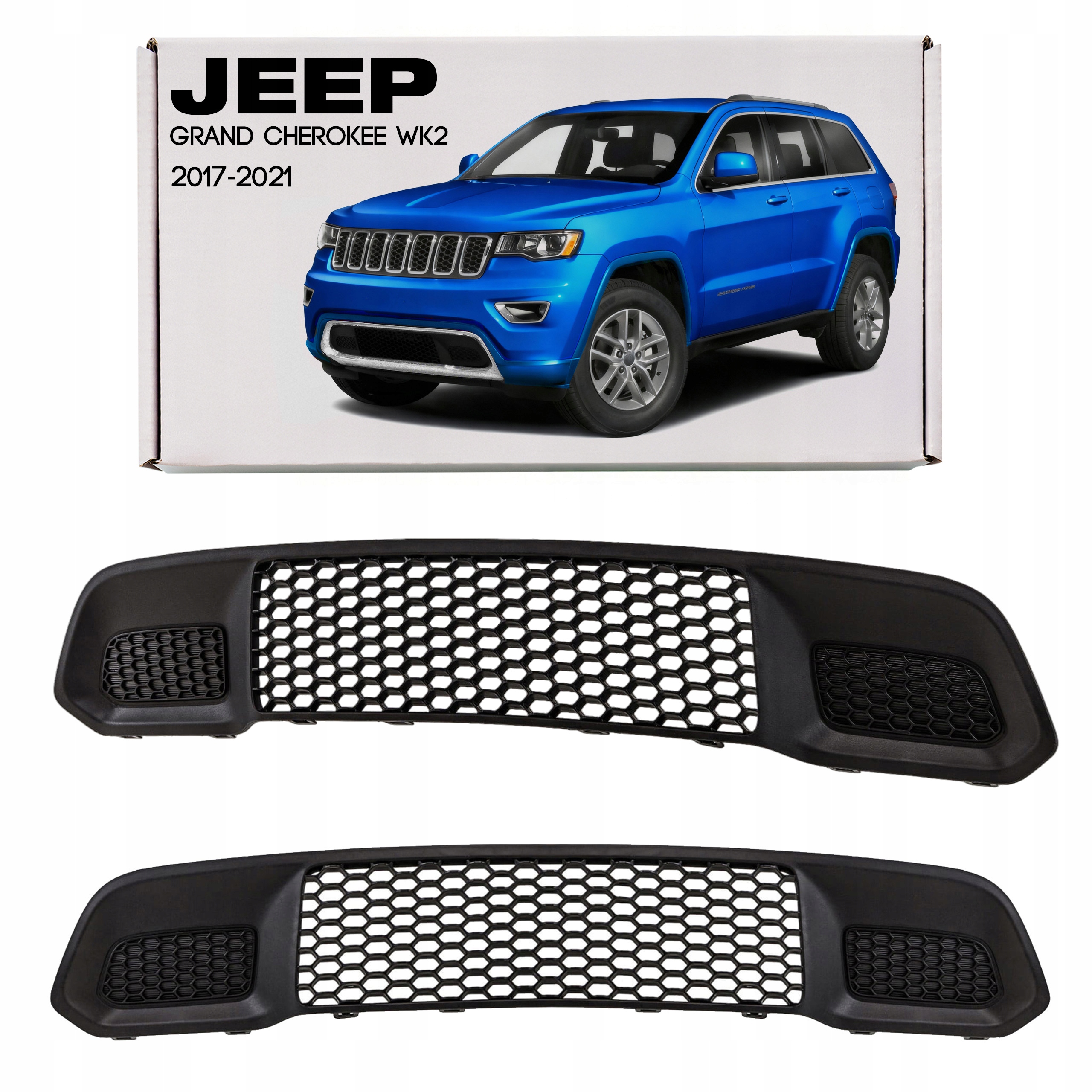 Jeep Grand Cherokee WK2 17-21 Mřížka Předního Nárazníku Bez Radaru 68310777AB
